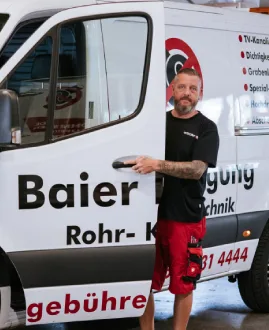 Servicefahrzeug der Baier Rohrreinigung
